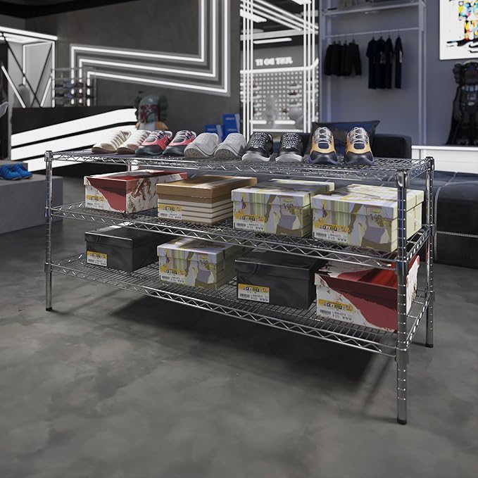 Regal Altair 21" Deep x 60" Wide x 27" Height Wire Shelving Kit | 3-Tier | NSF - Image 2