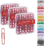 NEEWAY Colorful Large Paper Clips, 2 Inch Jumbo Paper Clips, 3 Pack of 50 by NEEWAY