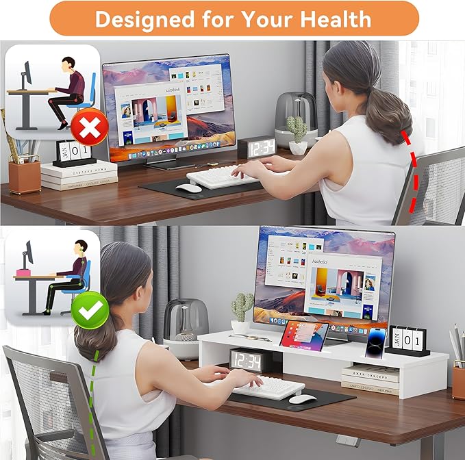 Qupui Dual Monitor Stand Riser - Image 5