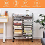 GLACER 15 Drawers Rolling Cart, Storage Cart - Image 8