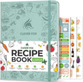 Clever Fox Recipe Book to Write in Your Own Meals 8.5x11.2 Mint Cream | Blank cook book notebook, Cooking & baking essentials for women, teens, kids & girls, Make your own DIY baker's notebook