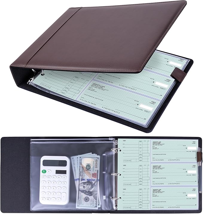 Antner 3 Ring Personal Check Binder by Antner