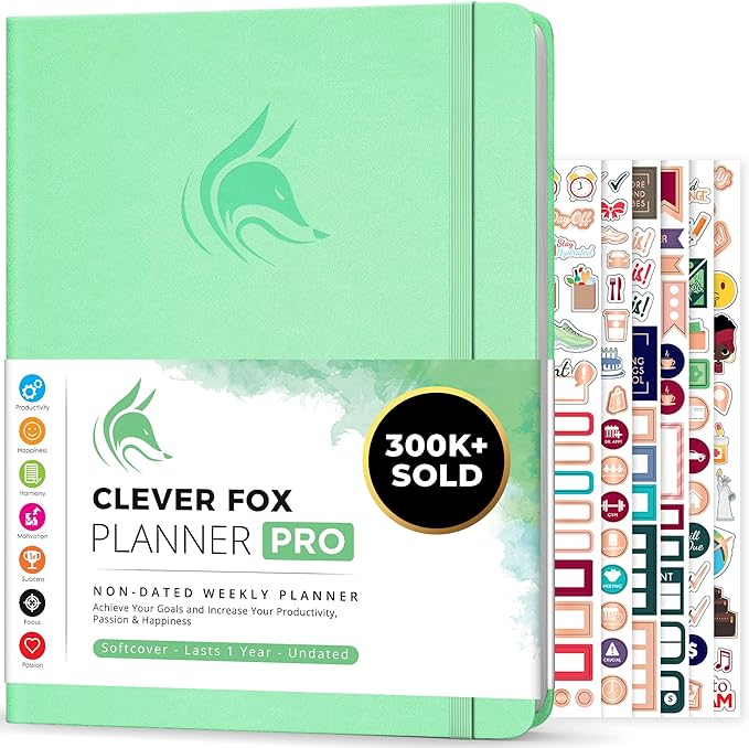 Clever Fox Planner PRO – Weekly & Monthly Life Planner to Increase Productivity by CleverFox