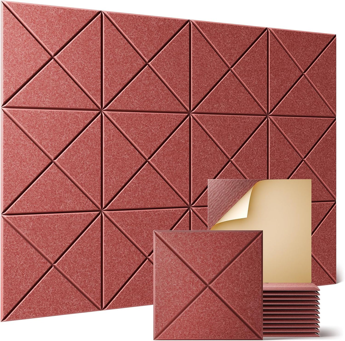 Sonicism 12 Pack X-Lined Acoustic Panels