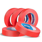 KIWIHUB Red Painters Tape, 1” x 60 Yds x 5 Rolls - Image 2