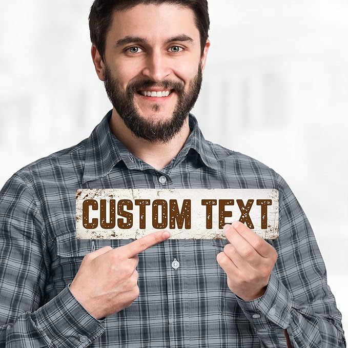 Custom Sign, Custom Street Sign, 11 Font Colors, 13 Font Styles, 4 Hole Options - Image 2