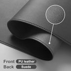 DAWNTREES Desk Mat Protector, PU Leather Desk Pad, Non Slip, Large Mouse Pad - Image 4