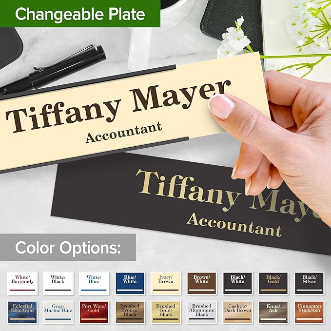 Name Plate for Desk, Personalized Plate, Custom Door Name Plate for Office Doors - Image 6