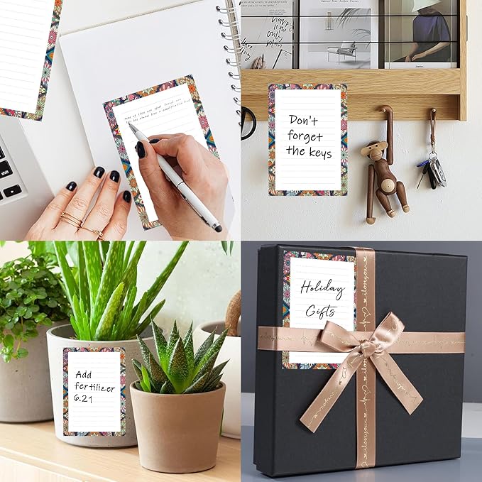 SXboxing Sticky Notes 4X6 Inches, 2 Pack Large Cute Self-Stick Pads, Bright - Image 2
