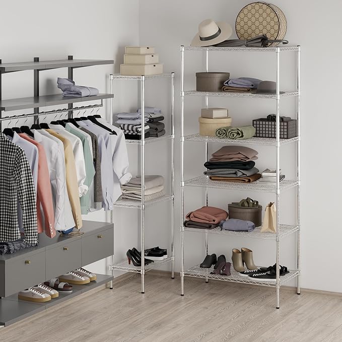 Regal Altair 21" Deep x 36" Wide x 86" Height Wire Shelving Kit | 6-Tier | NSF - Image 2