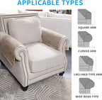 MINJIATEX Couch arm Covers, Non-Slip lace Sofa arm Cover Set of 2 Washable Sofa - Image 5