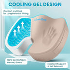 Office Chair Seat Cushion, Cooling Gel Enhanced Memory Foam Cushion - Image 2