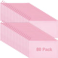 Reginary 80 Pack Canvas Zipper Makeup Bags Bulk Pencil Pouches Blank DIY Craft by Reginary