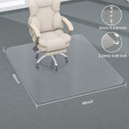 Office Chair Mat for Carpet, 48" X 48" Clear PVC Desk Chair Mat | Desk Chair Mat for Carpet Floors, Clear and Thick Carpet Chair Mats with Non-Slip Studded for Home and Office Low Pile Carpet