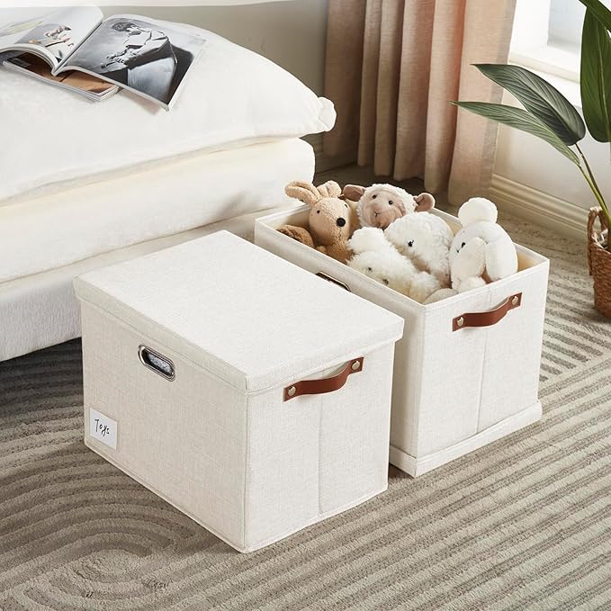 Roobyl 17" Large Collapsible Storage Bins - Image 2