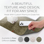 Nordik Large Felt Desk Mat – Timber Moss Green – 35 x 17 inch – Computer Desk - Image 2