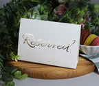 20 Pack Modern White Reserved Table Sign - Image 6