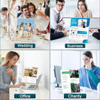 12 Pack Acrylic Sign Holder 8.5x11 Inches, L-Shape Vertical Menu Holder Stand - Image 7