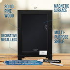HBCY Creations Black Wooden Tabletop Chalkboard - Image 2