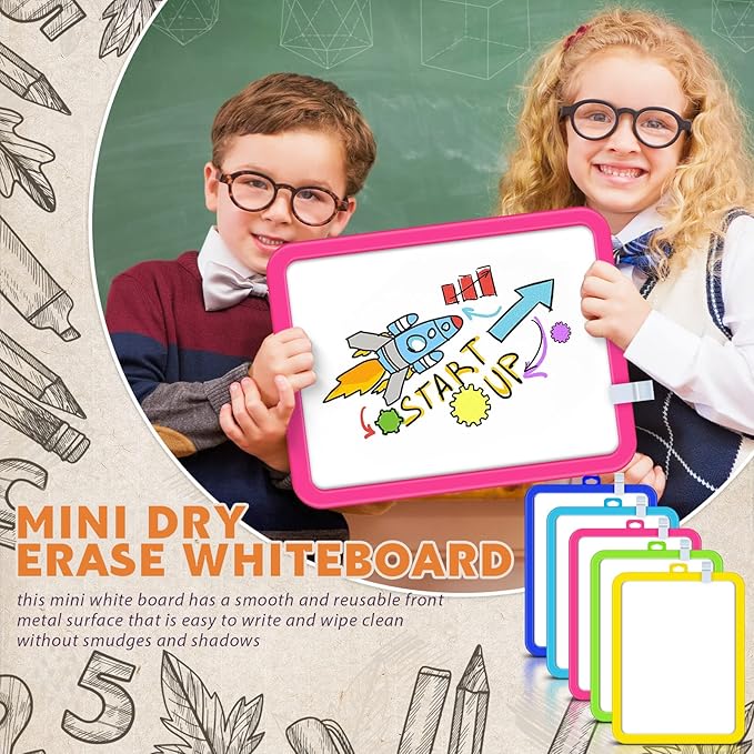 Outus 10 Pcs Dry Erase Mini White Boards Bulk 8.5 x 11'' Small Magnetic - Image 4