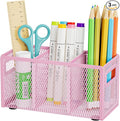 Marbrasse Mesh Pen Holder for Desk, Pencil Holder Desk Organizer 3 Adjustable by Marbrasse