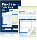 100 Sets Purchase Order Book 5-9/16 x 8-7/16 Inches 2 Part Carbonless Copy by Unknown