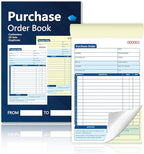 100 Sets Purchase Order Book 5-9/16 x 8-7/16 Inches 2 Part Carbonless Copy by Unknown