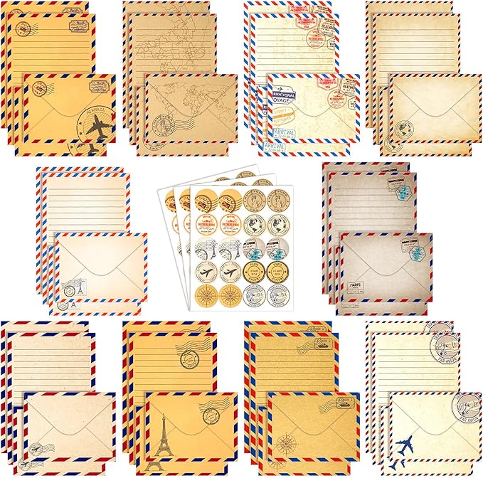 TaoBary 160 Pcs Stationery Paper Set 50 Double Sided Stationery Papers by TaoBary