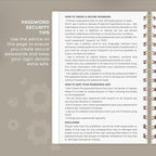 Clever Fox Password Book Spiral – Internet Address & Password Organizer - Image 5