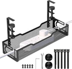 Under Desk Cable Management Tray, No Drill Mesh Desk Cable Tray, Wire by Unknown