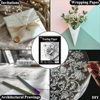 Tracing Paper for Drawing, 8.5”x11 Trace Paper, 100 Sheets Translucent Vellum - Image 6