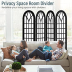 Aletheiawu Room Divider and Folding Privacy Screen, 4 Panel Japanese Shoji - Image 5