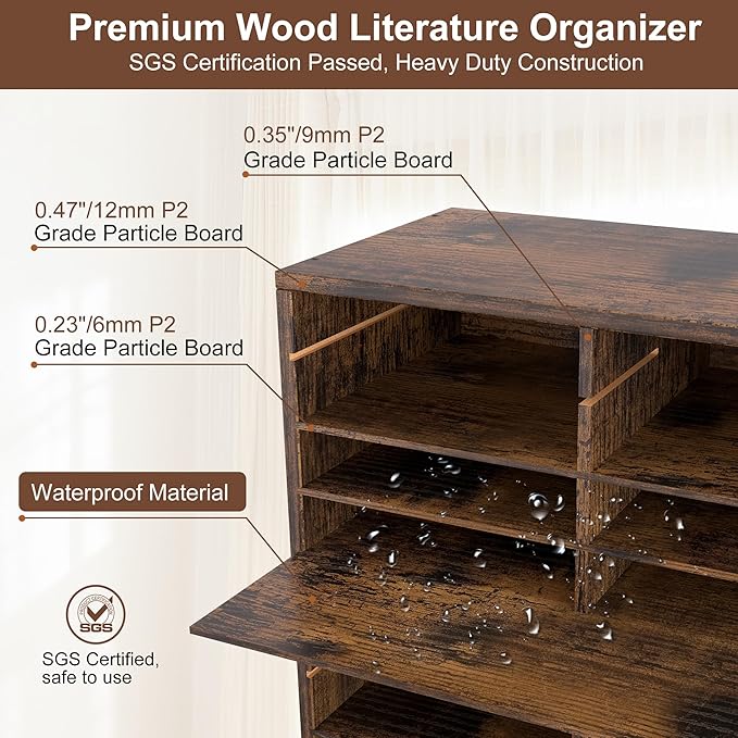 EasyPAG Wooden Literature Organizer - Image 7