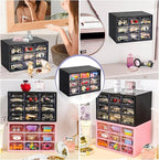 Desk Storage Organizer with 9 Drawers, FODIENS Stackable Desktop Craft Drawer - Image 6