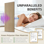 TO-TH Wood-Look Acoustic Wall Panels, 10 Pack 47.2” x 23.6” Sound Panels - Image 3