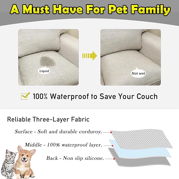 Couch Arm Covers, Waterproof Armrest Cover - Image 3