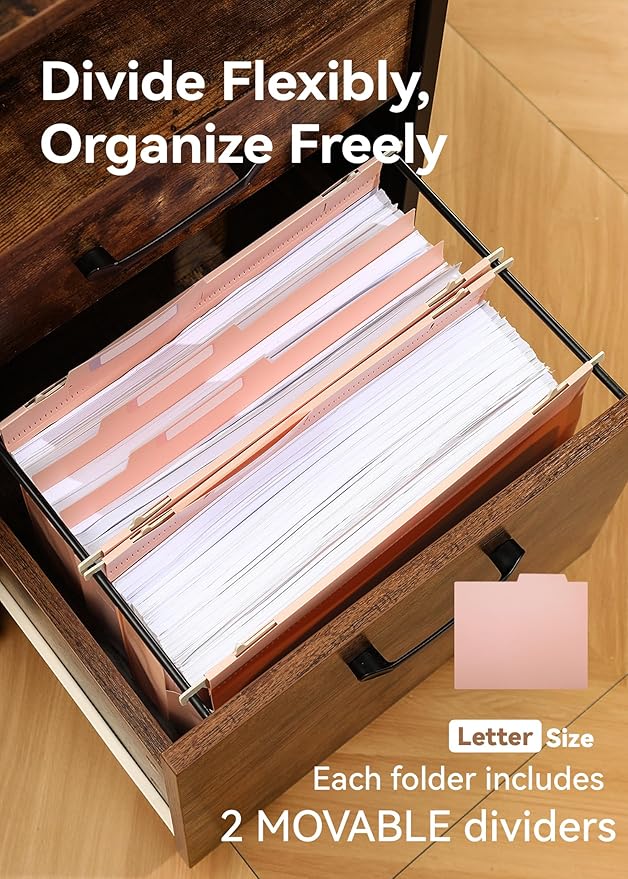 SortRax Plastic High Capacity Hanging File Folders, Letter Size, Heavy Duty - Image 4