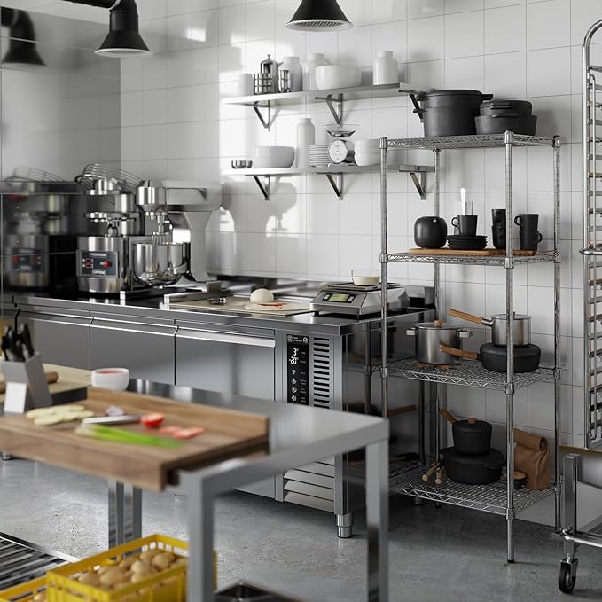 Regal Altair 18" Deep x 24" Wide x 64" Height Wire Shelving Kit | 4-Tier | NSF - Image 6