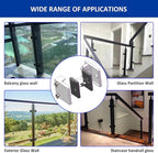 Glass Clamp－4PCS Adjustable Glass Shelf Bracket, 1/3 "-1/2 " 304 Stainless - Image 7