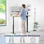 VIVO Electric 55 x 28 in Standing Desk, Memory Height Adjustment, 1B Series - Image 4