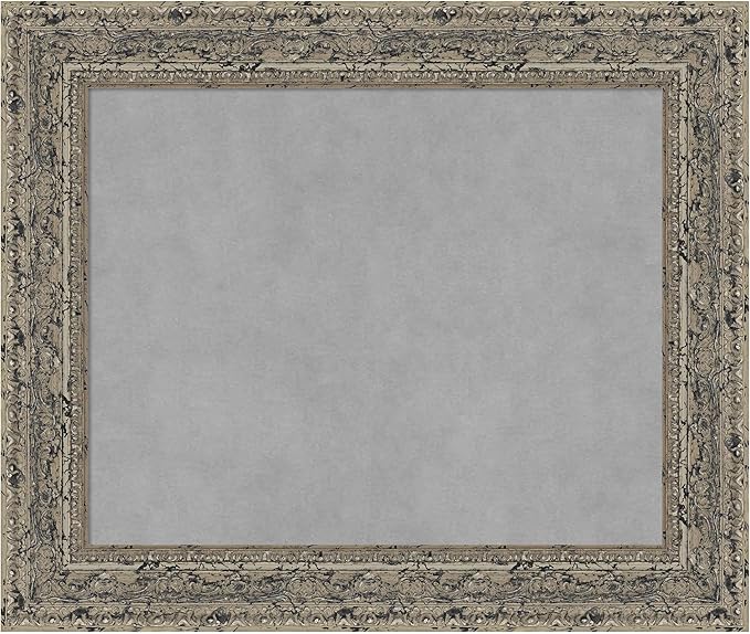 Amanti Art Silver Framed Magnetic Board 21x25 Small Vision Board by AmantiArt