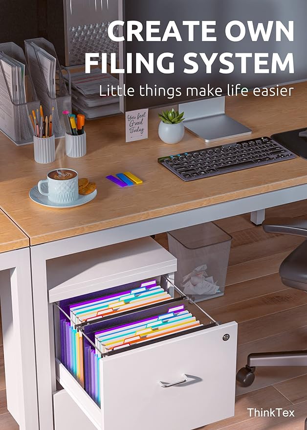 ThinkTex Plastic Expanding Hanging File Folders, 7 Innovative 1.2" Accordion - Image 6