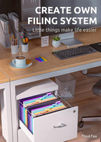 ThinkTex Plastic Expanding Hanging File Folders, 7 Innovative 1.2" Accordion - Image 6