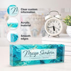 Personalized Name Plate for Desk, Custom Desk Name Plate, Acrylic Name Plate - Image 3