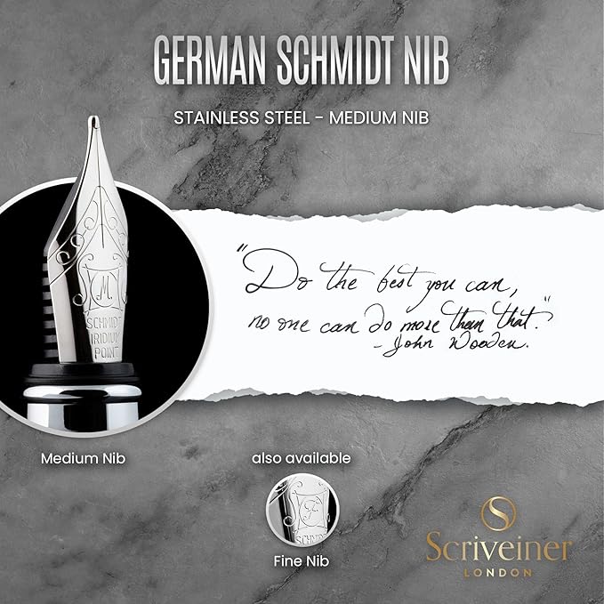 Scriveiner Stainless Steel Fountain Pen - Image 5