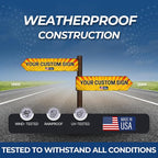 Custom Left Arrow Metal Sign by DC | Directional Signs - Image 5