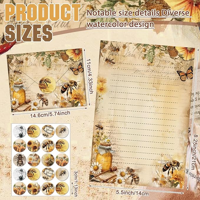 TaoBary 160 Pcs Stationery Paper Set 50 Double Sided Stationery Papers - Image 4