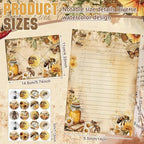 TaoBary 160 Pcs Stationery Paper Set 50 Double Sided Stationery Papers - Image 4
