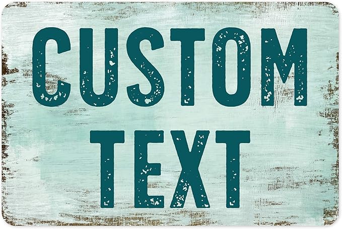 Custom Sign, Custom Street Sign, 11 Font Colors, 13 Font Styles, 4 Hole Options by MySignCenter