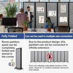 Strongbird Room Partition, Folding Privacy Divider, Office Partition Dividers - Image 2